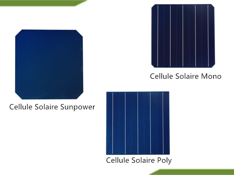 Comparaison du type de cellule solaire